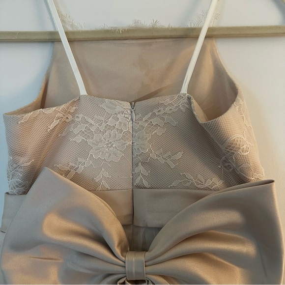 Ivory Lace & Tulle Flower Girl Dress |Size 10-11Y|Satin Bow Back|Formal Occasion - Picture 7 of 9